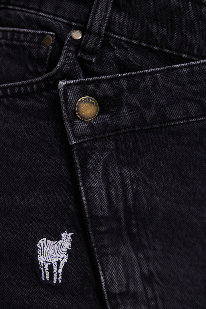 Dżinsowa spódnica mini zebra | Desigual
