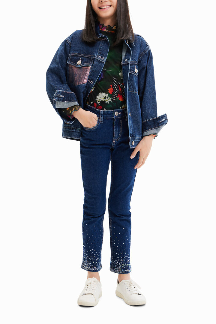 Chaqueta vaquera trucker corazón | Desigual