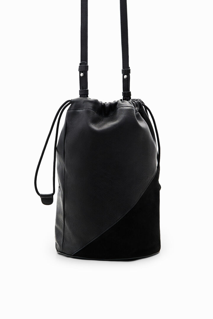 Midsize leather bucket bag | Desigual