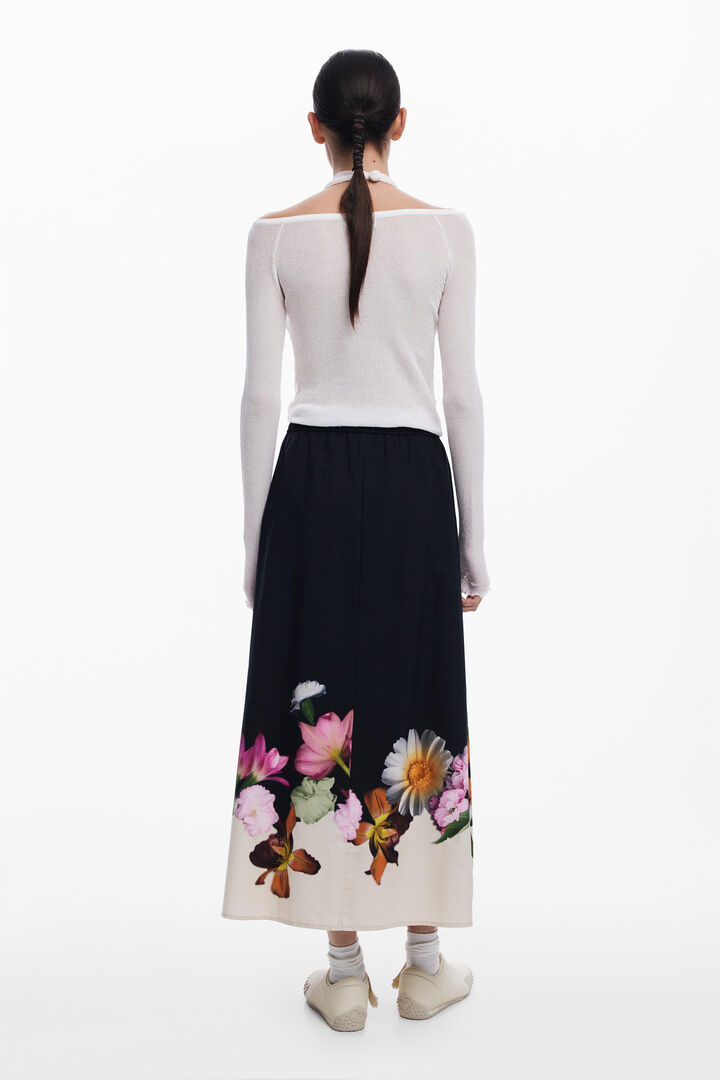 Gonna midi a fiori | Desigual
