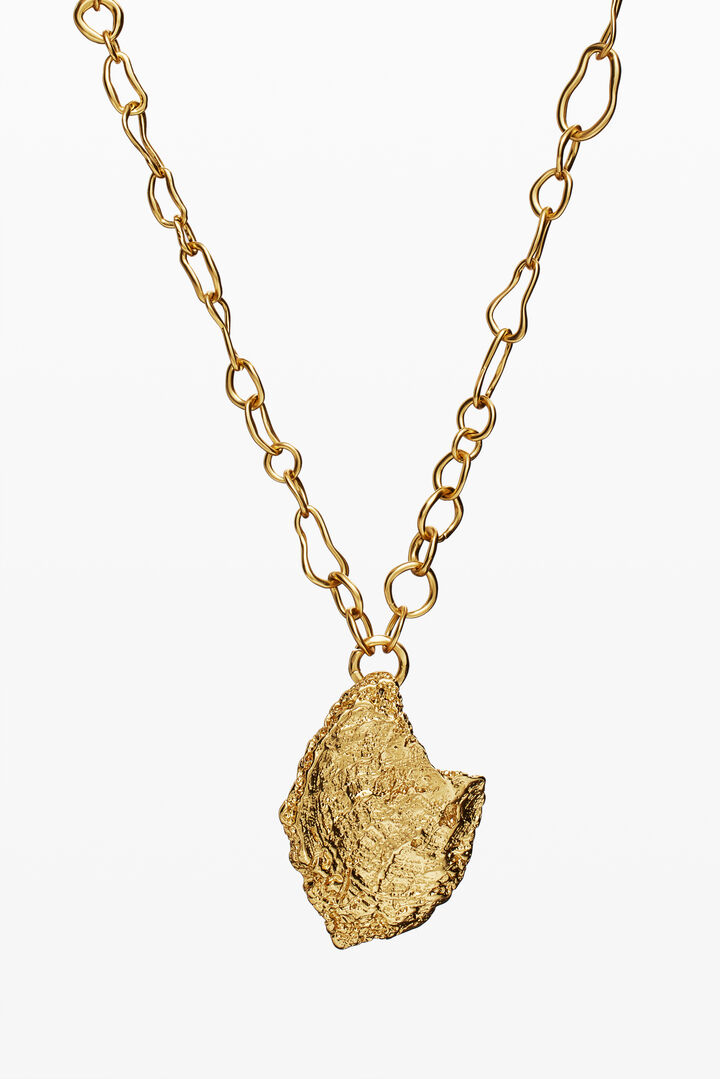 Multi-position pendant shell gold-plated Zalio | Desigual