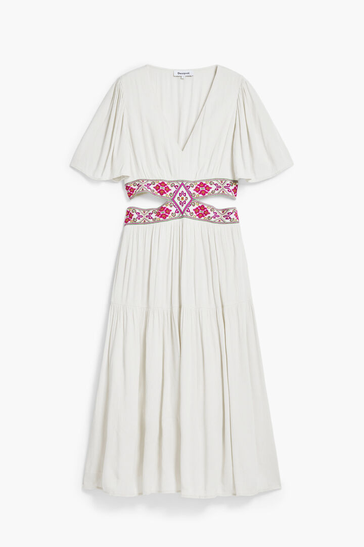 Embroidered cut-out dress | Desigual