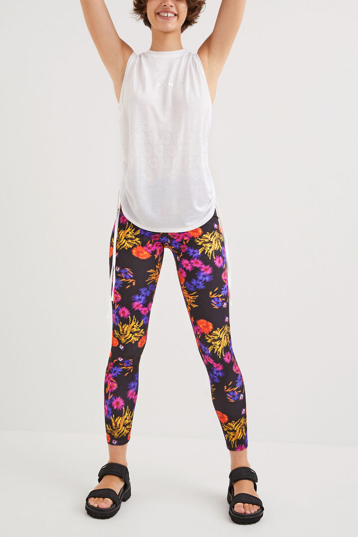 Ruched flocked T-shirt | Desigual