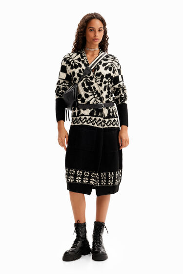 Càrdigan llarg oversize M. Christian Lacroix | Desigual