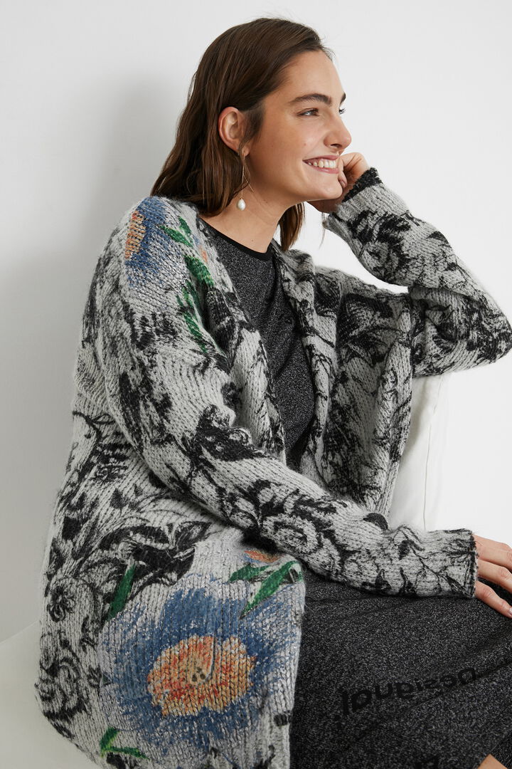 Oversize-Strickjacke | Desigual
