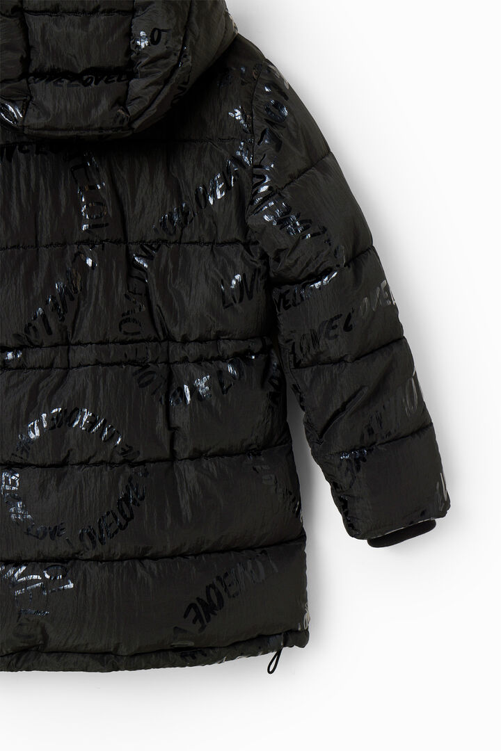 Abric llarg padded text | Desigual