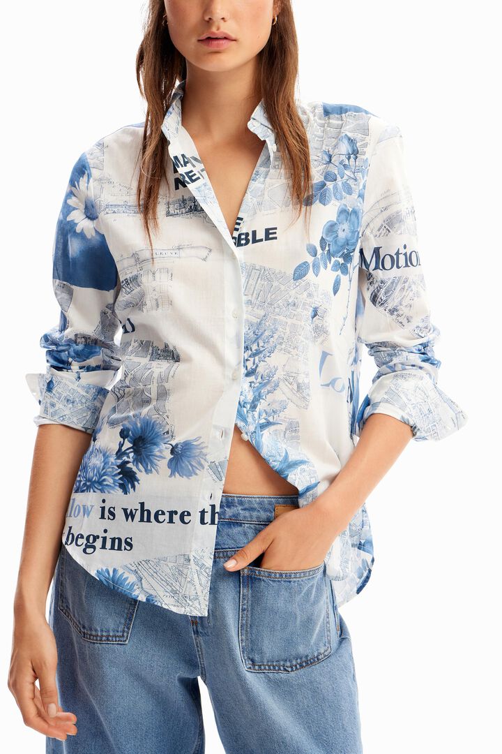 Lightweight map shirt | Desigual