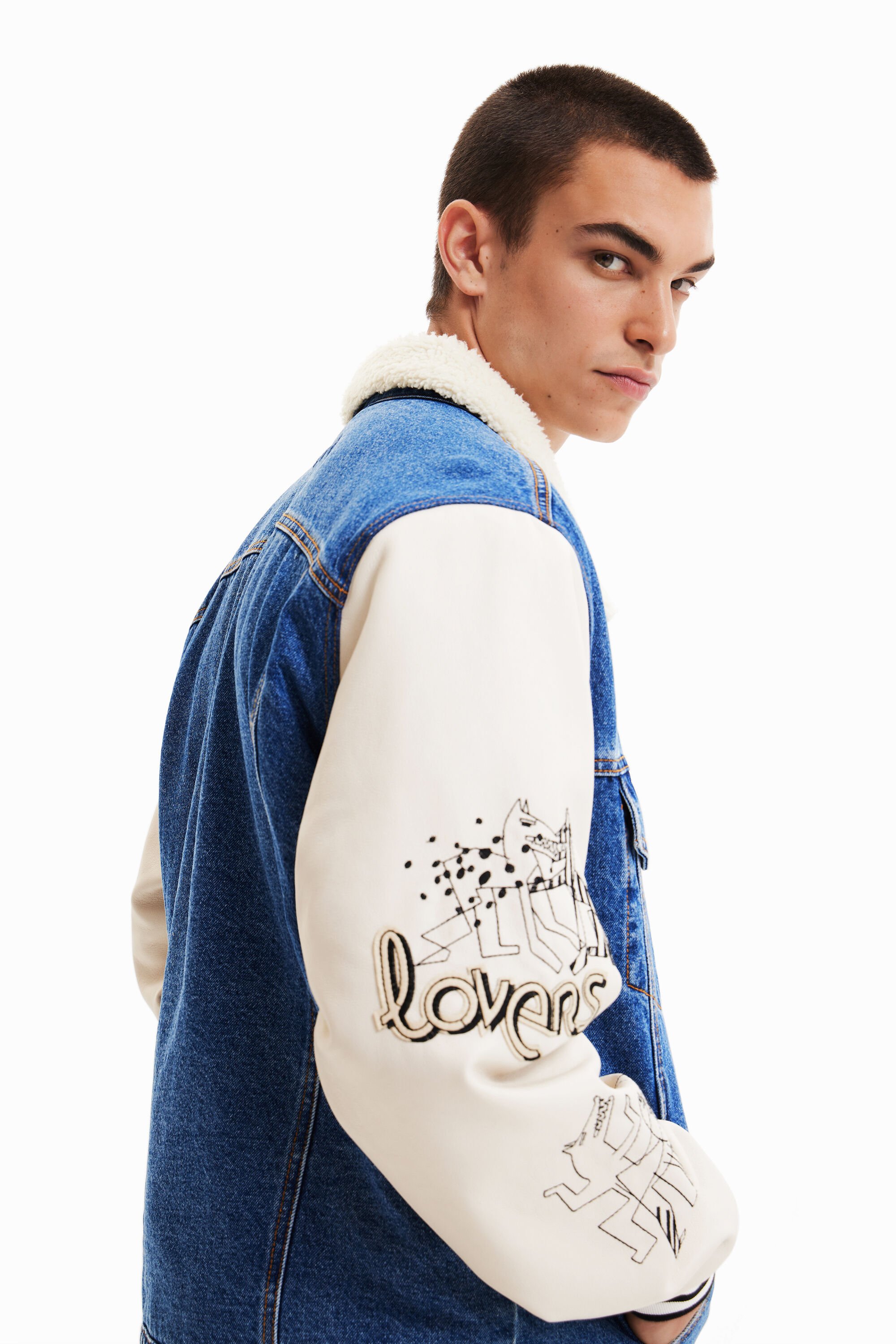 amiri sherpa denim jacket
