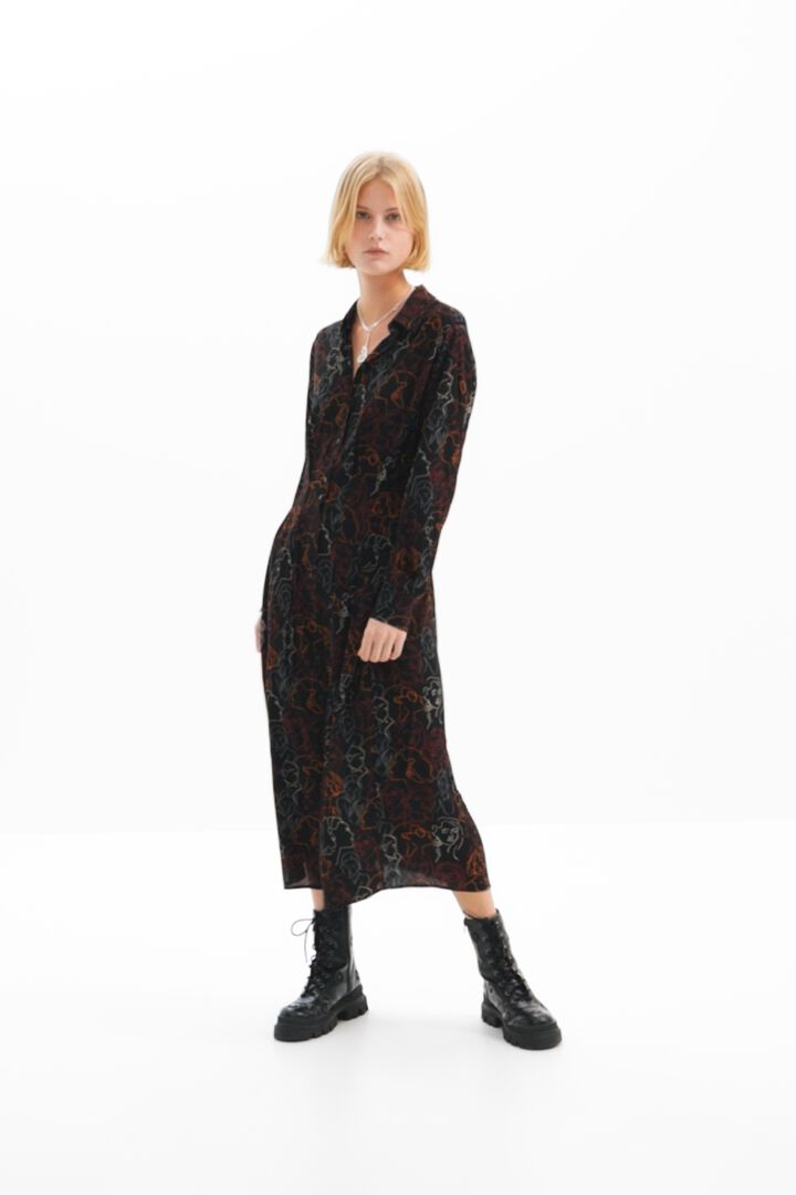 Vestit midi camiser cares | Desigual