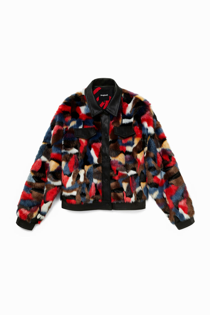 Loose fur jacket | Desigual