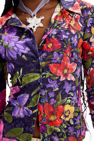 Camisa devoré flors | Desigual