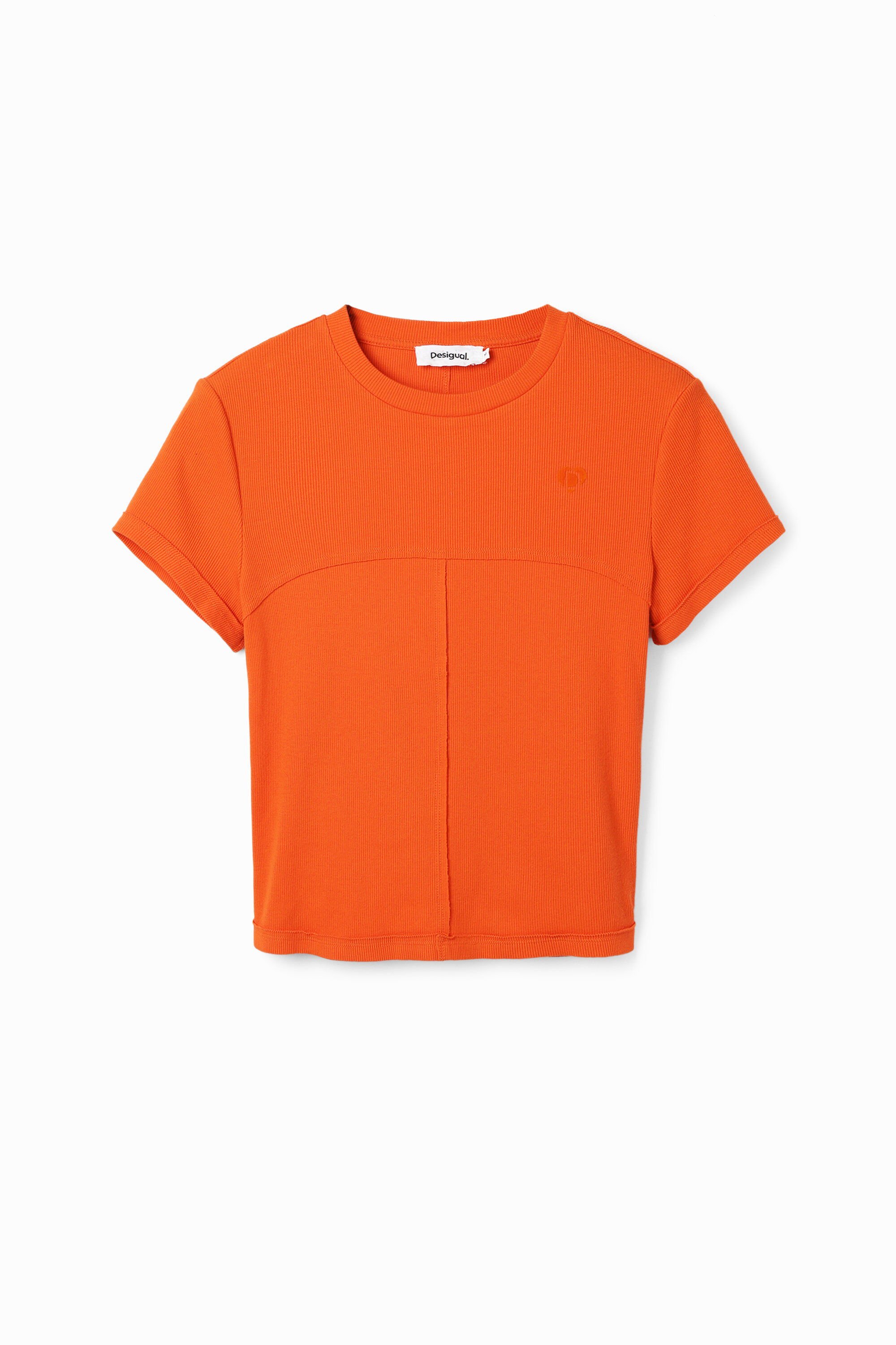 Patchwork seams T-shirt