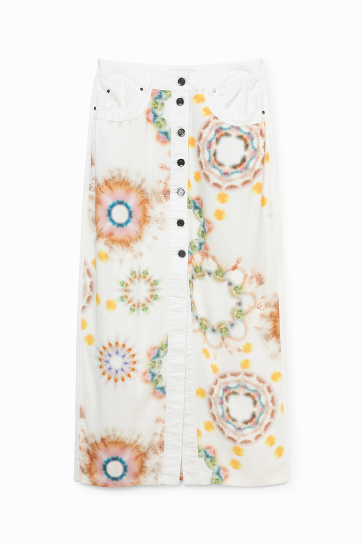 Long jean skirt mandalas | Desigual