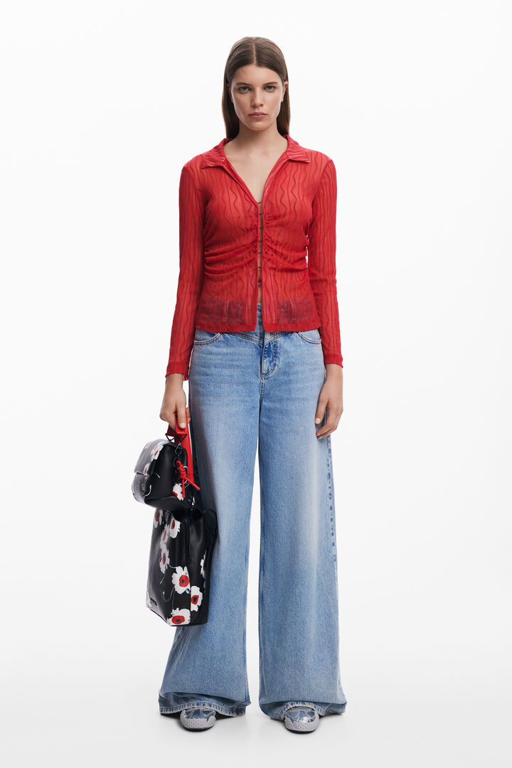 Halbtransparentes T-Shirt | Desigual