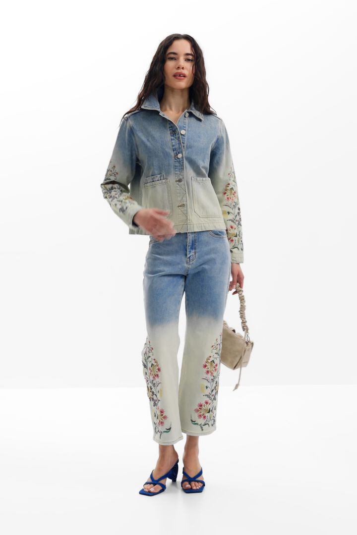 Giacca di jeans con fiori | Desigual