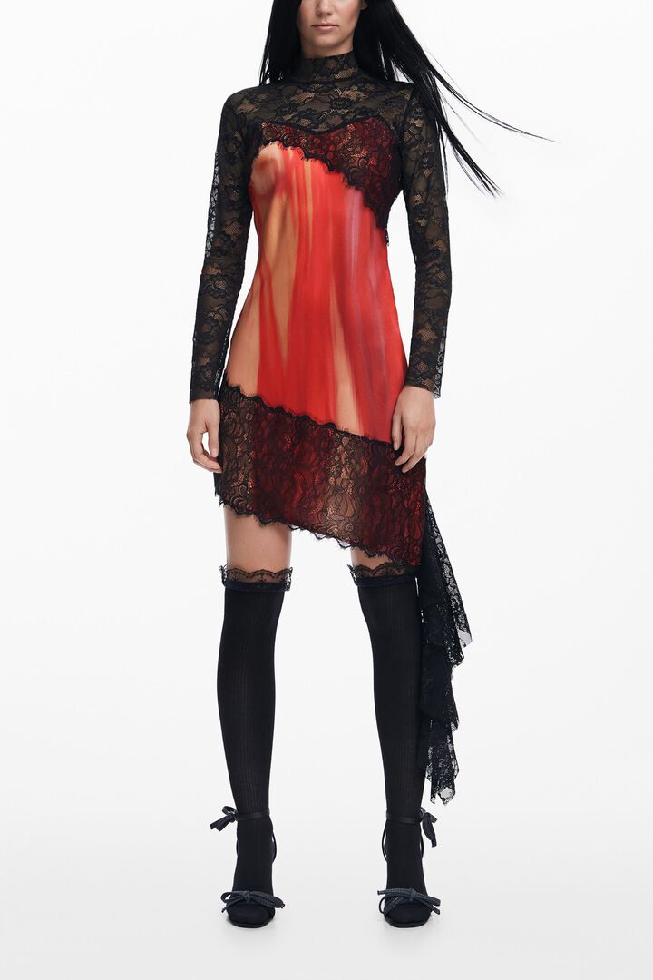 Vestido combinado María Escoté | Desigual