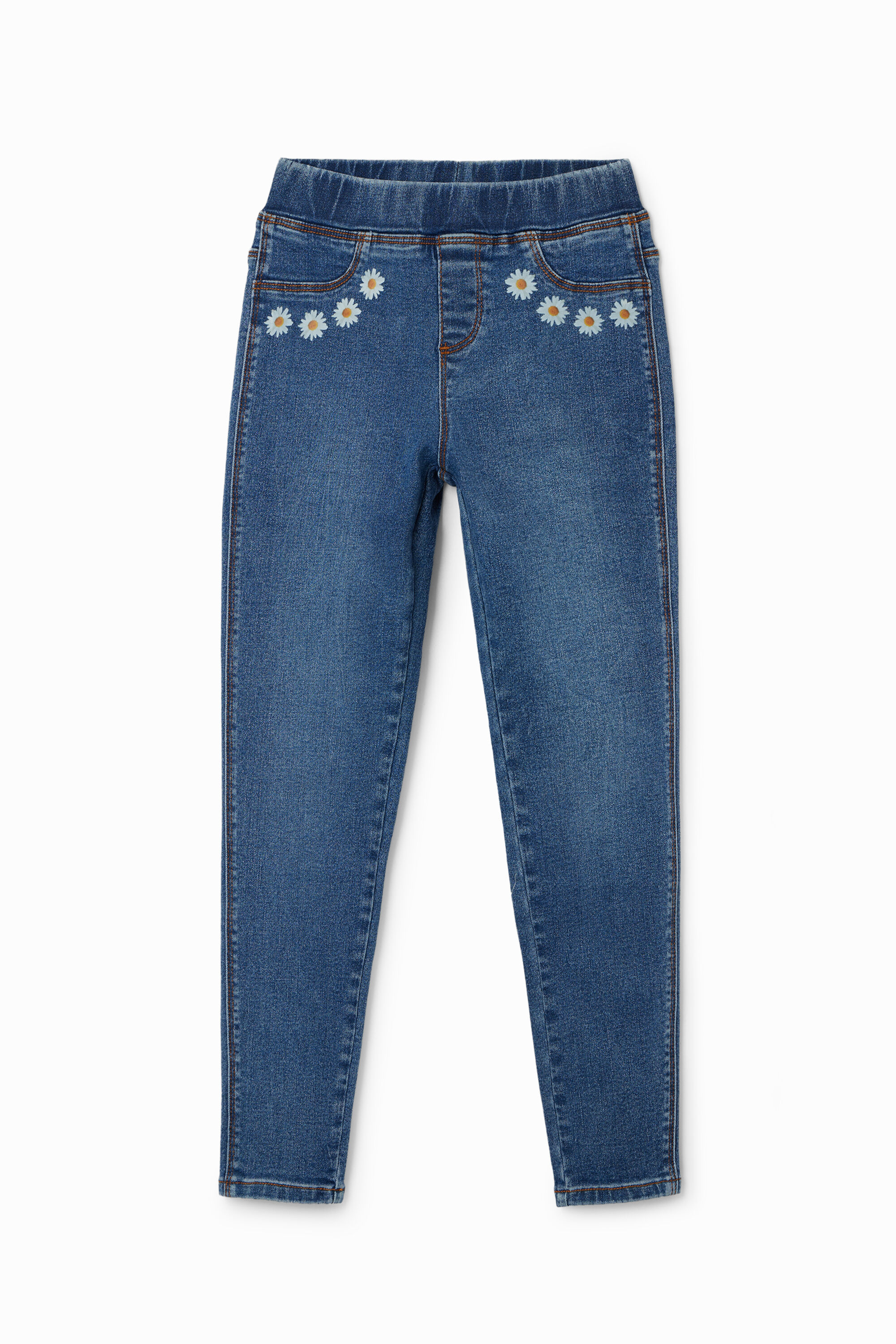 Leggings vaqueros margaritas - BLUE - 9/10