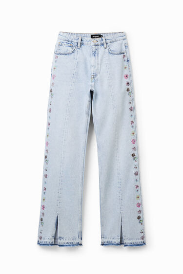 Texans Wide leg flors | Desigual