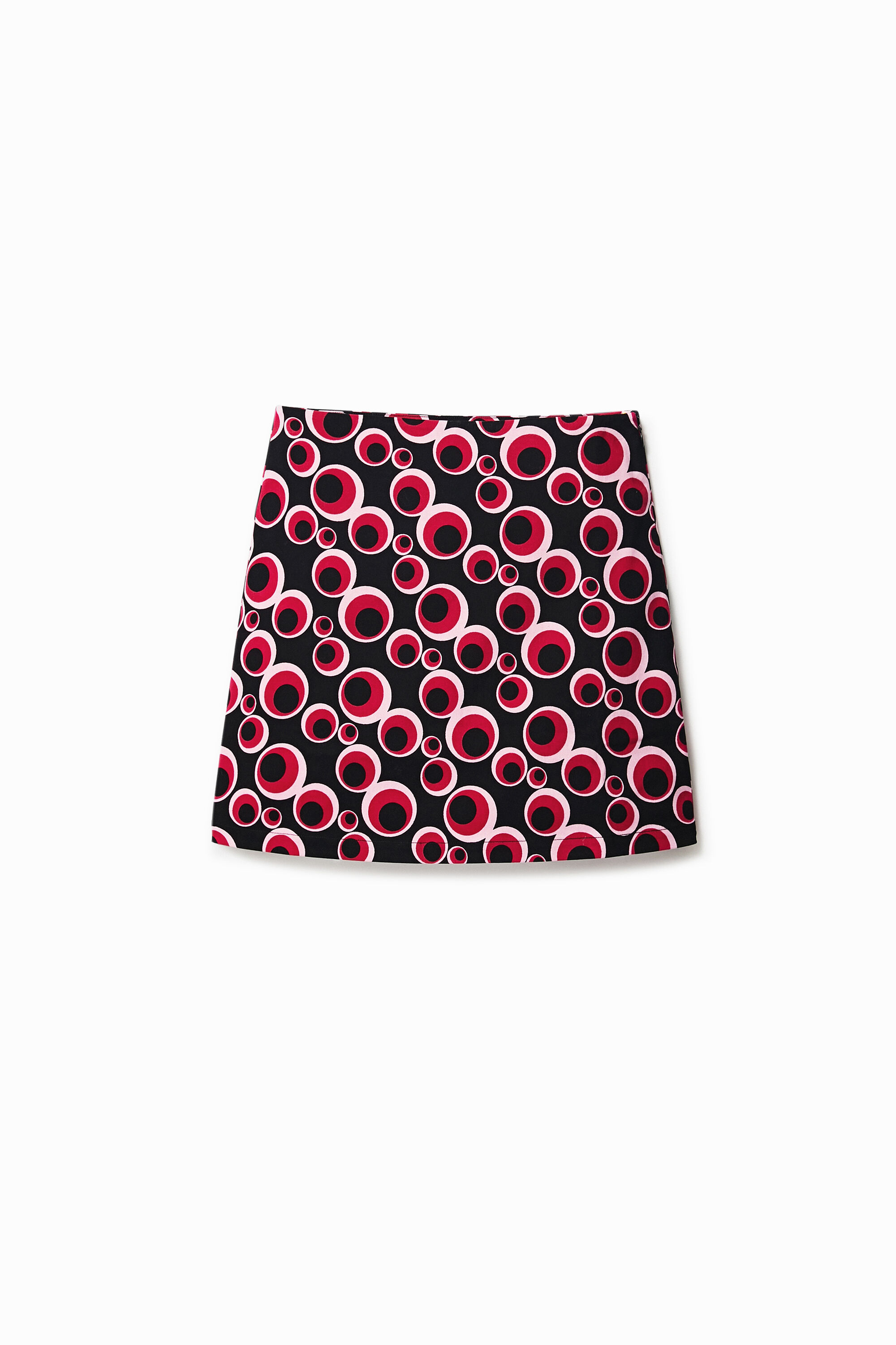 Desigual Slim Circle Miniskirt In Black