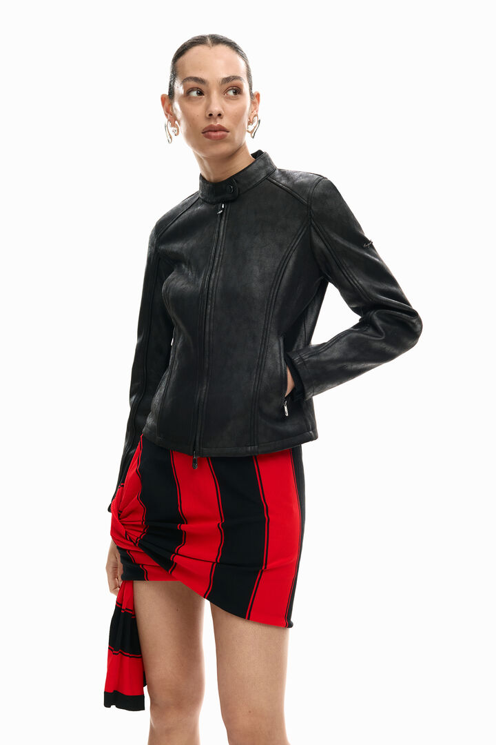 Mandarin collar jacket