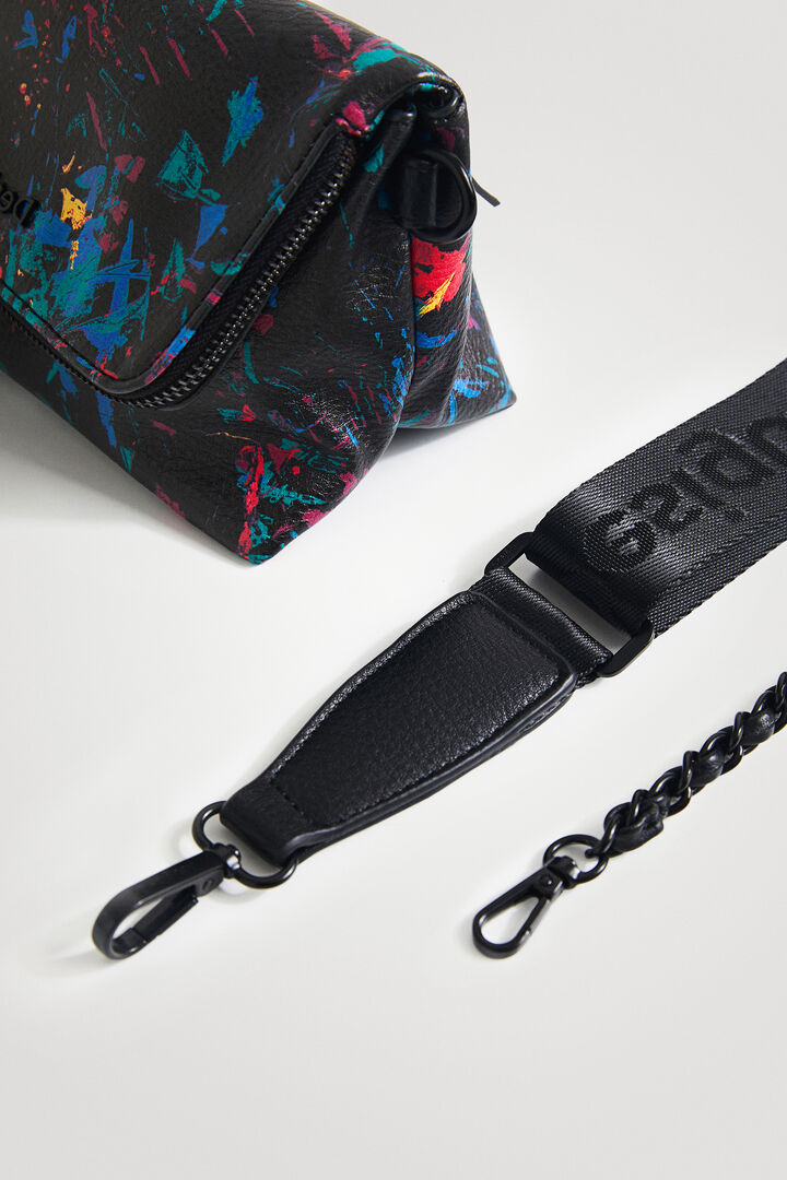 Printed flap mini-bag | Desigual