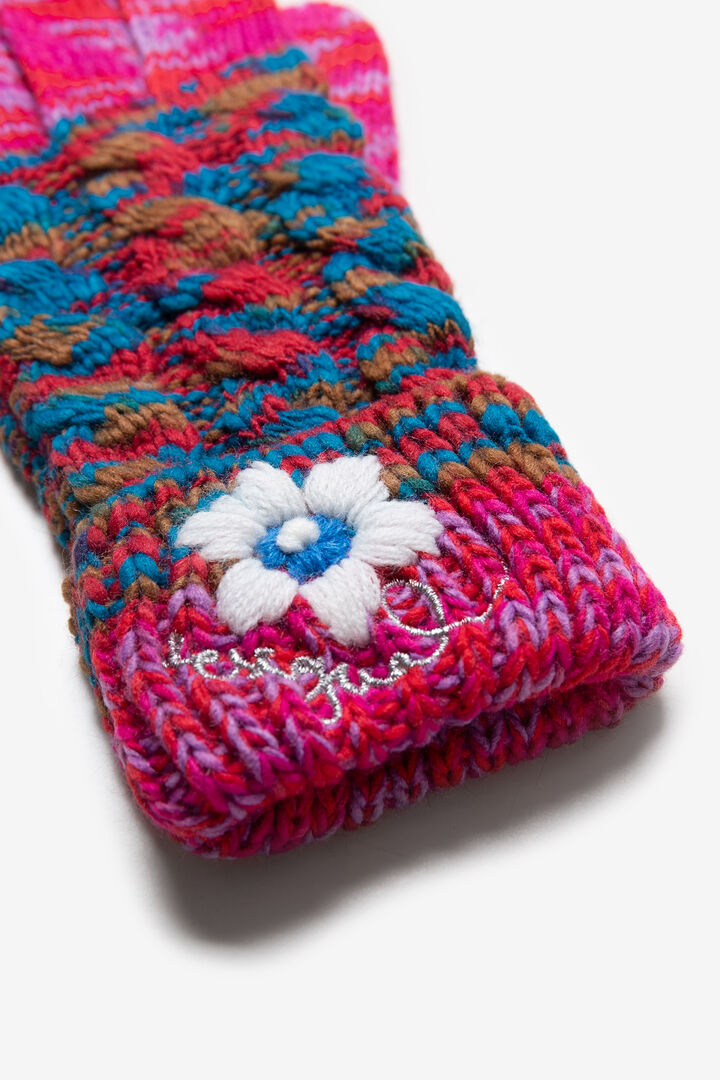 Gants en maille revers multicolore | Desigual