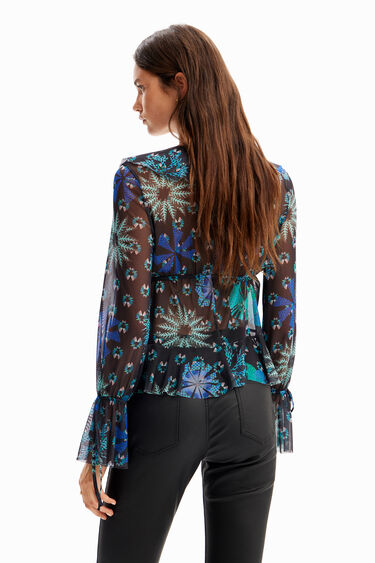 Blusa tul volantes | Desigual