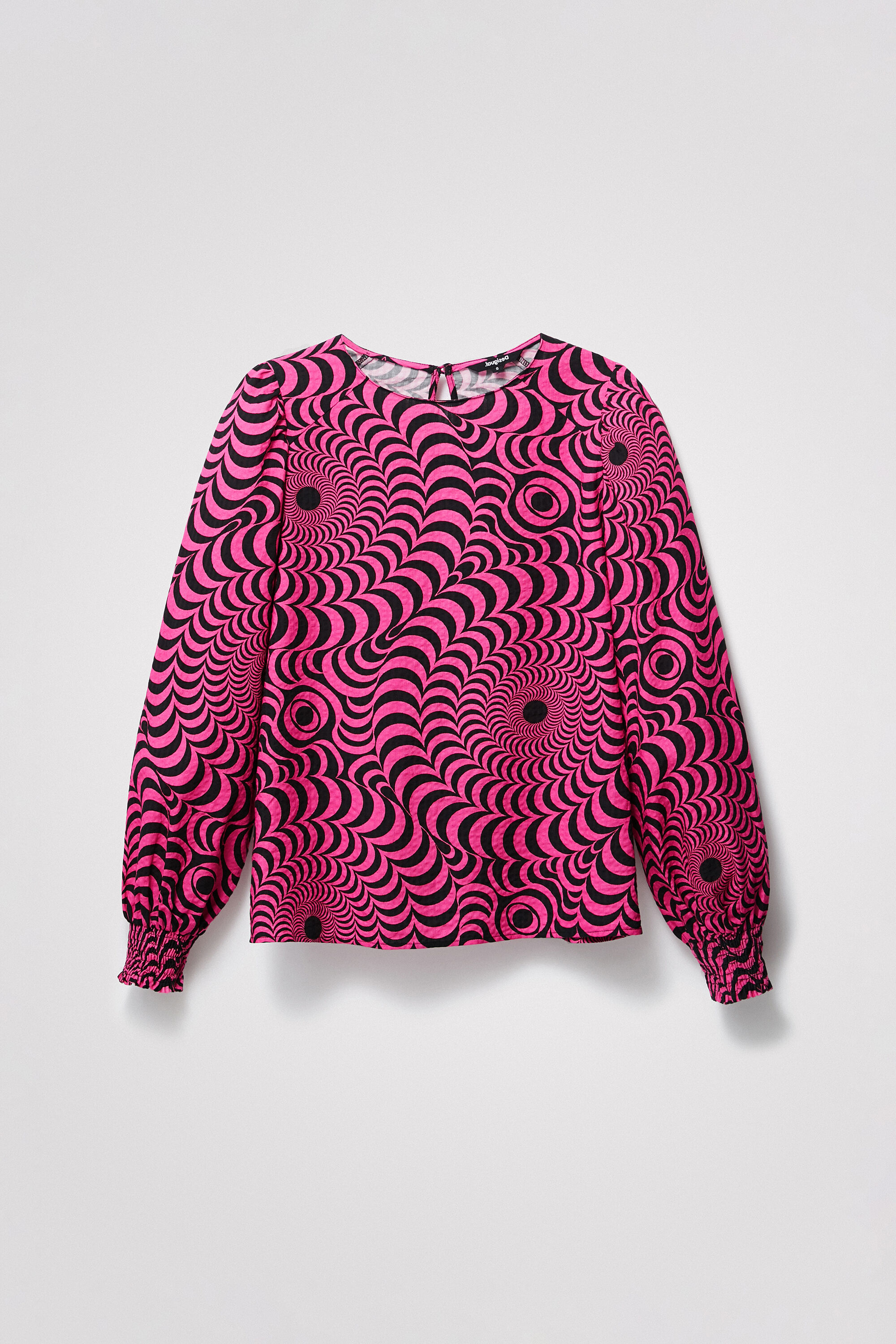 Psychedelic textured blouse - MATERIAL FINISHES - S
