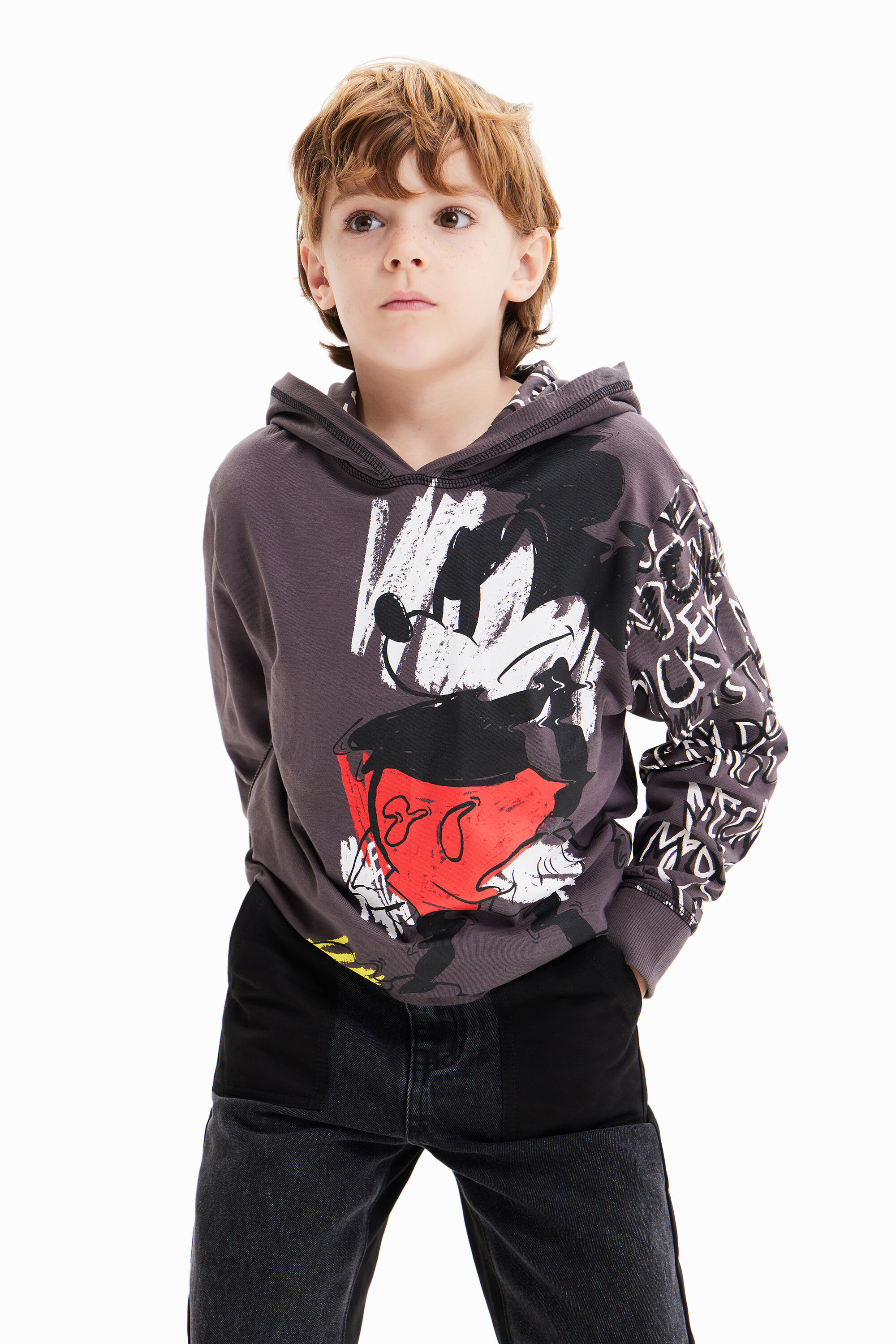 Boys Mickey Mouse hooded T shirt I Desigual
