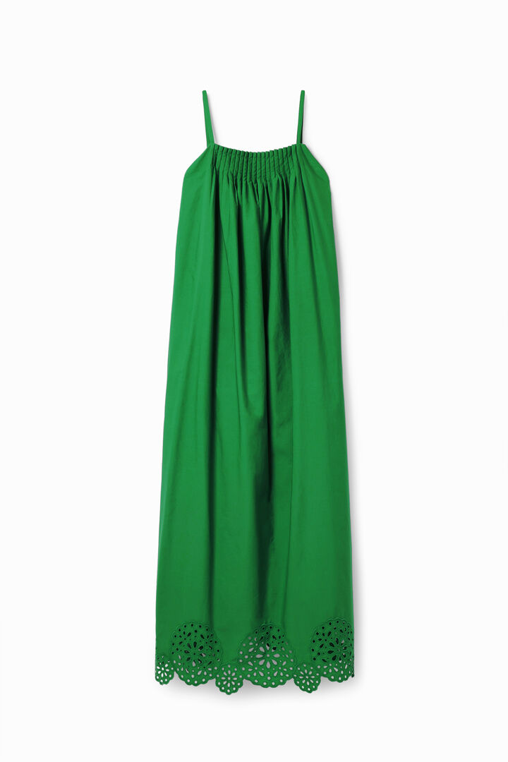 Pleated poplin midi dress | Desigual