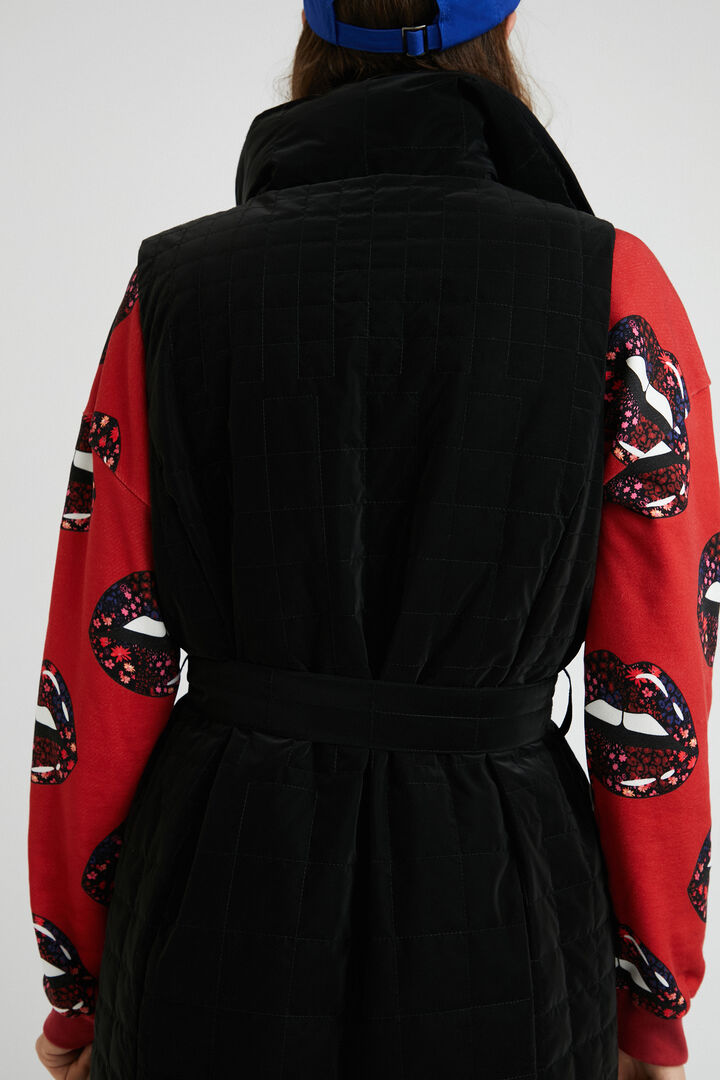 Long quilted gilet | Desigual