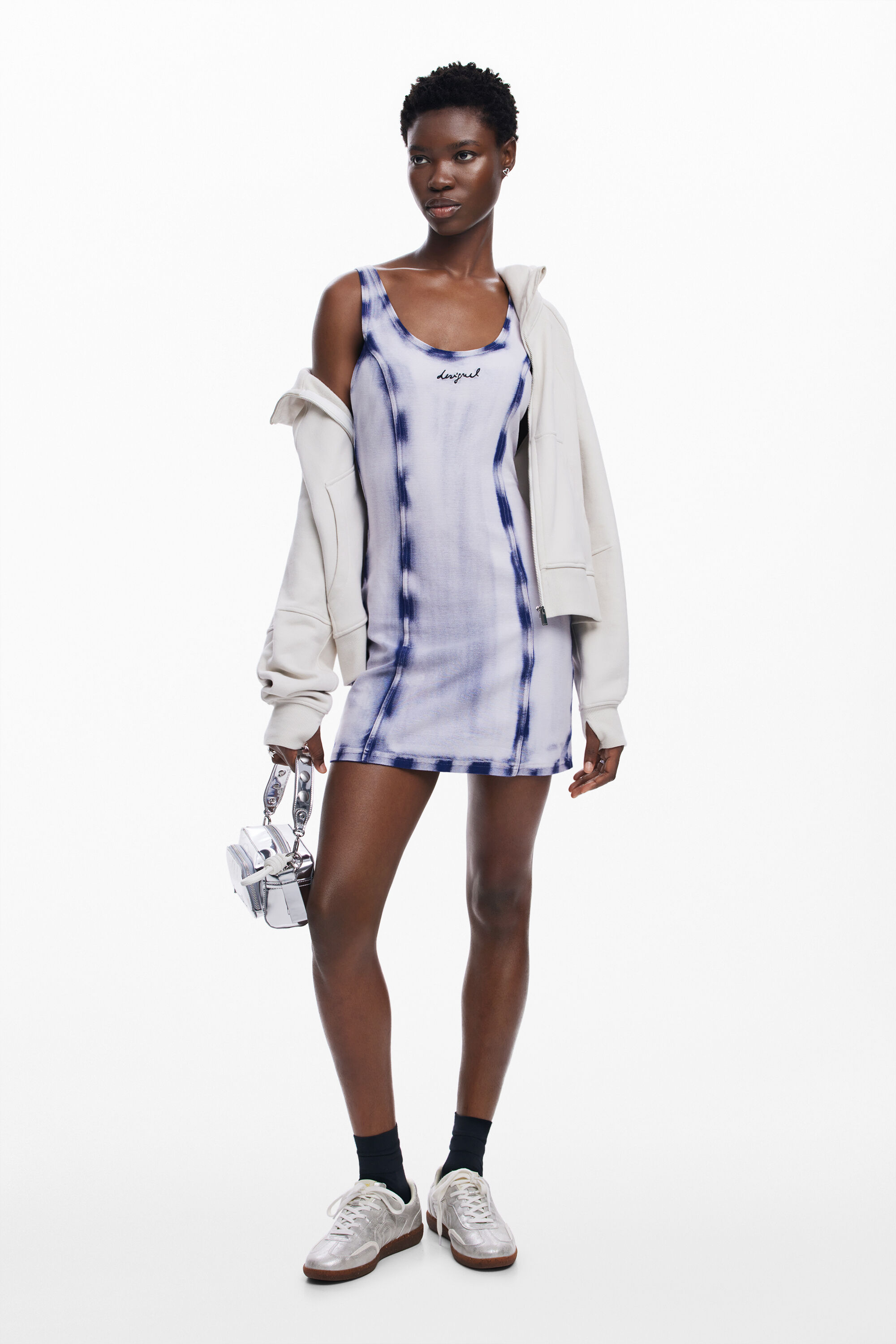 Robe courte effet delave pour femme I Desigual