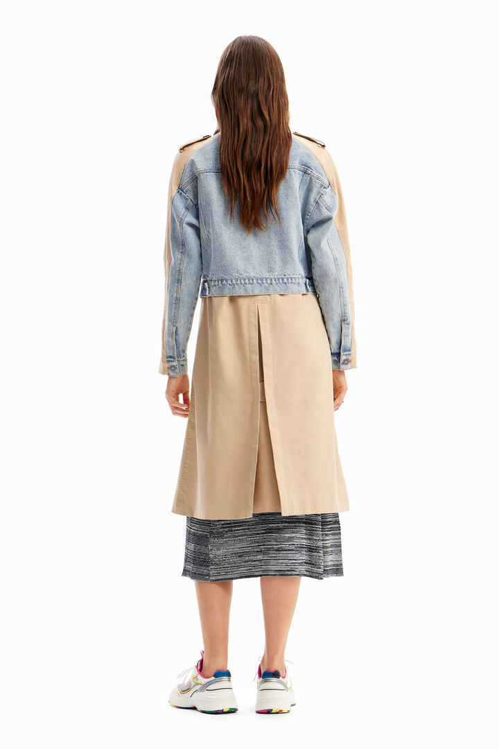 Gabardina híbrida denim | Desigual