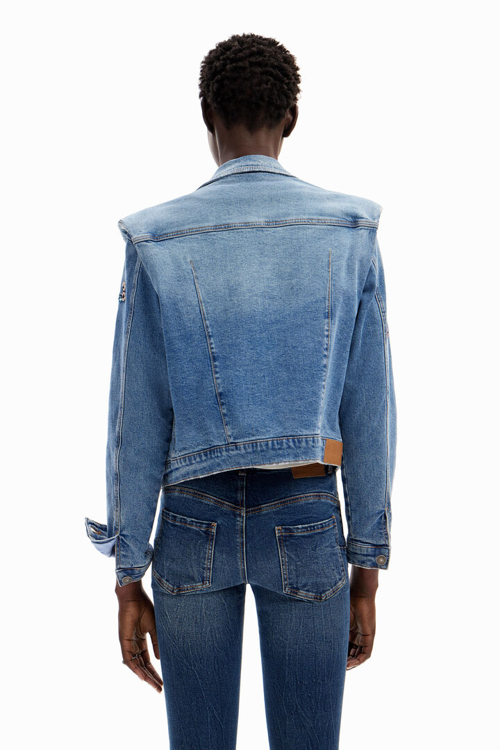 Floral denim trucker jacket | Desigual