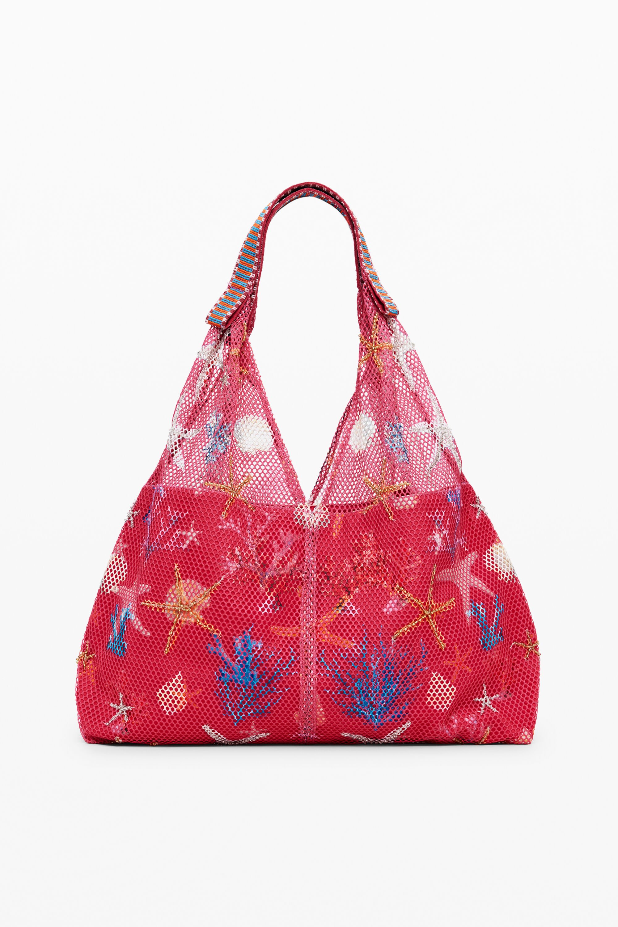 Medium star texture tote bag