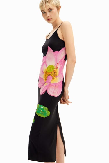 Tyler McGillivary water lily long dress | Desigual