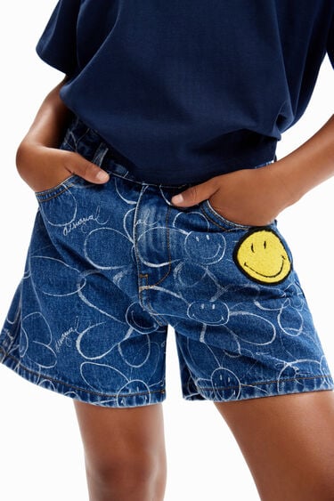 Smiley Originals ® denim shorts | Desigual