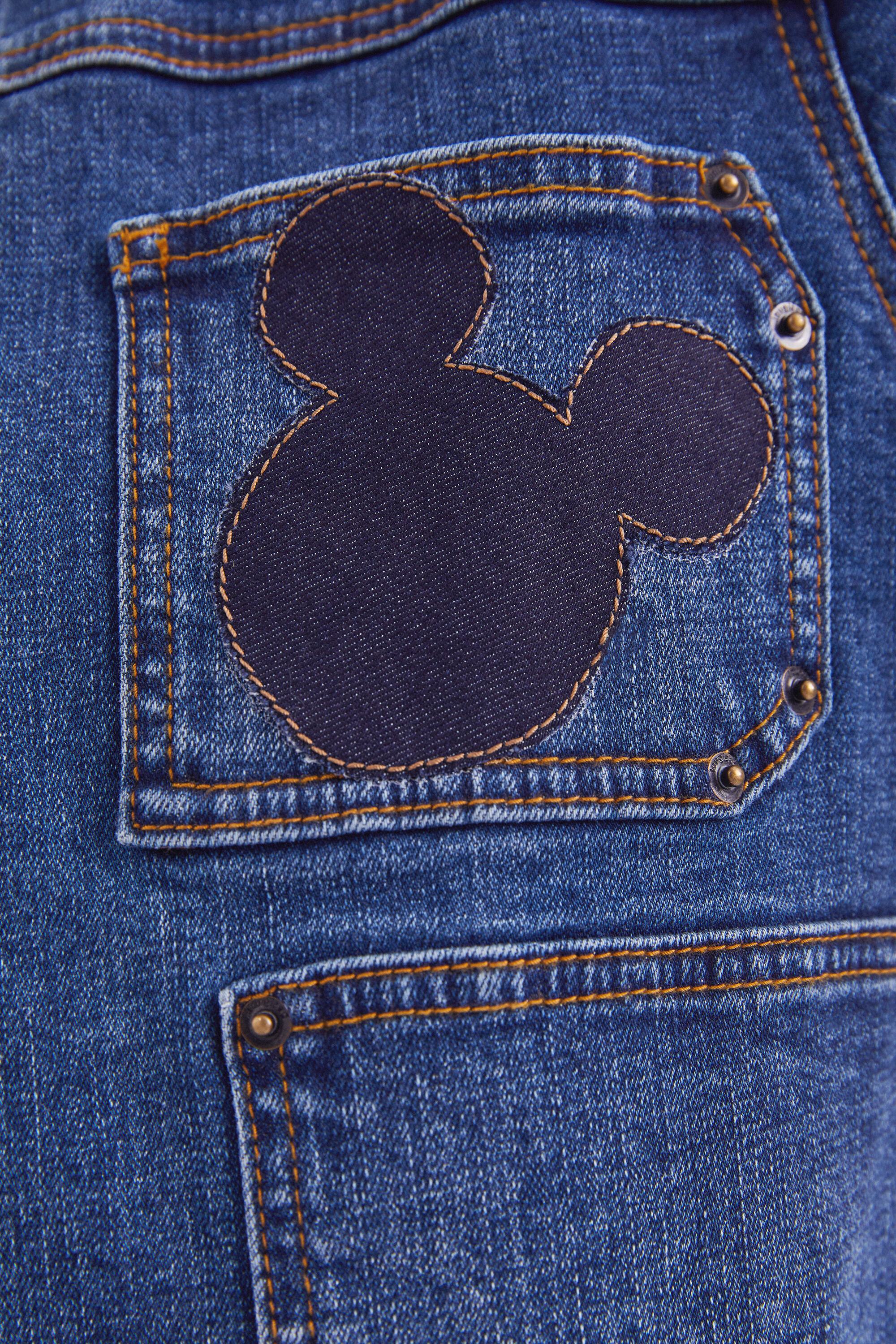 US 4 Marguerite Blue Denim Jean Jacket Disney Mickey Mouse Details about   NWT DESIGUAL EUR 38 