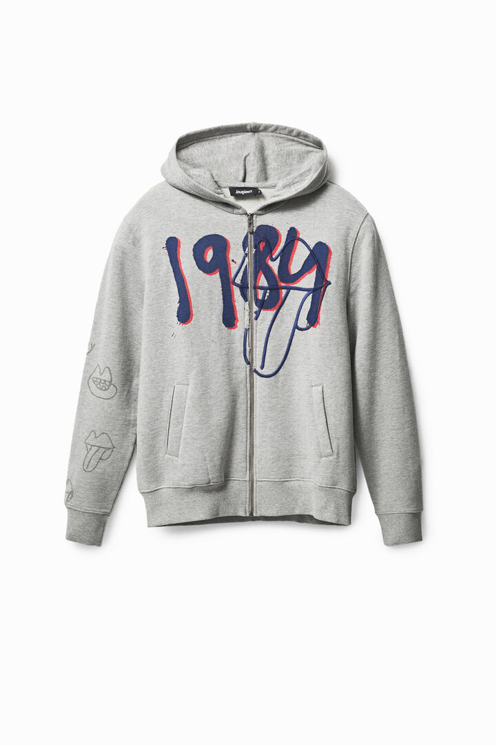Print and embroidery hoodie | Desigual