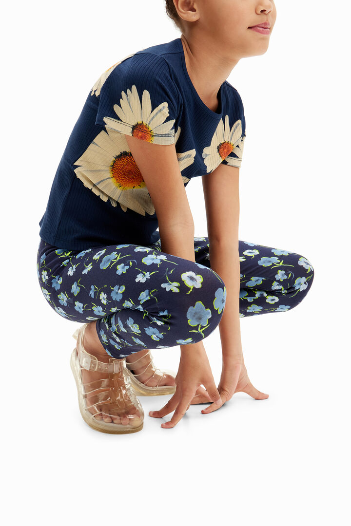 Long floral leggings | Desigual