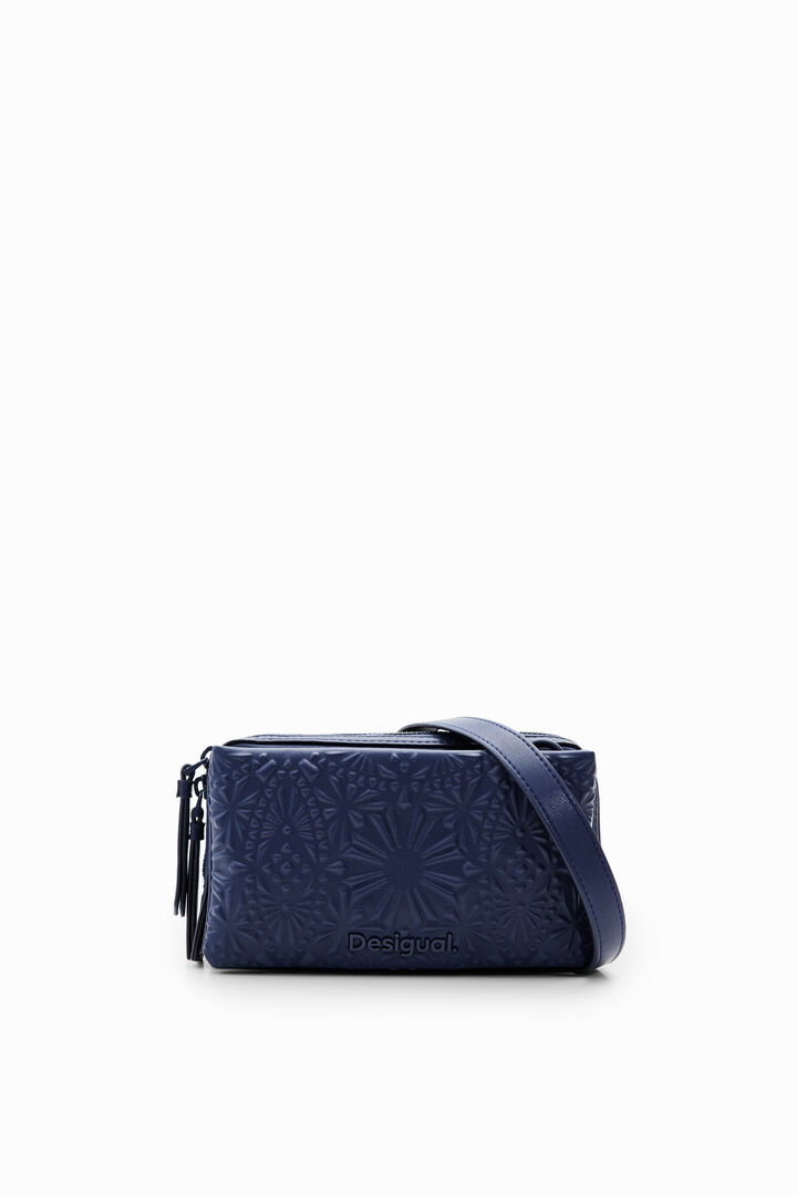 Torbica za preko telesa z reliefnimi geometrijskimi vzorci | Desigual