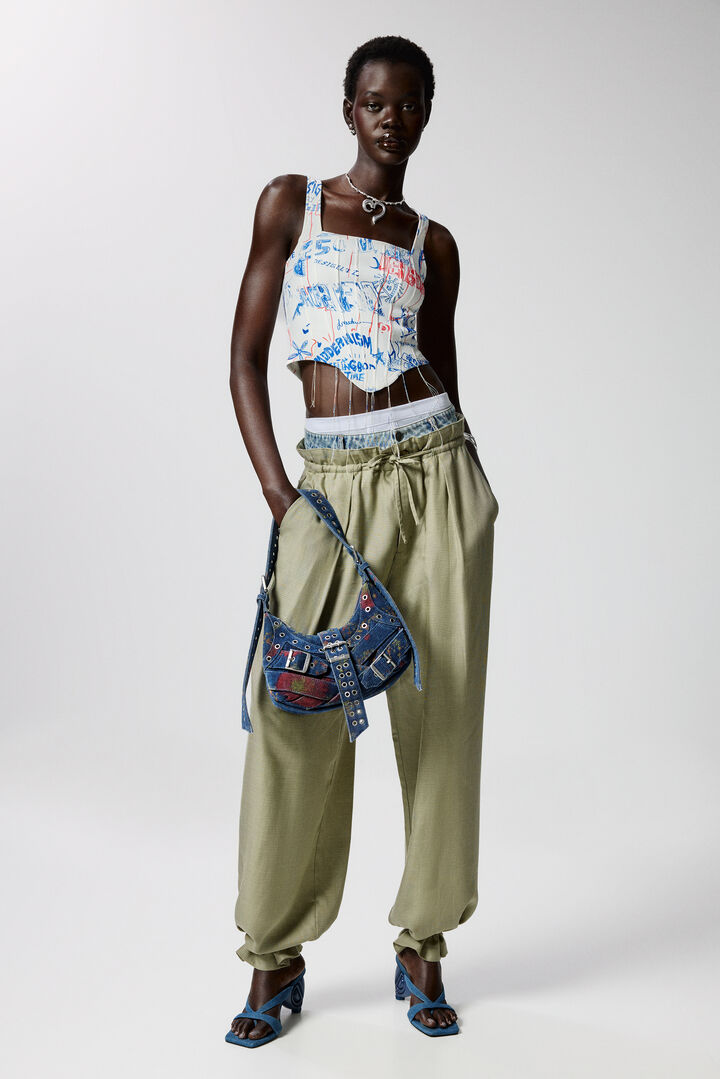 Graffiti corset T-shirt | Desigual
