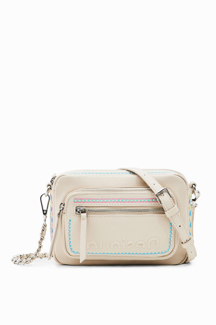 Small embroidered crossbody bag | Desigual