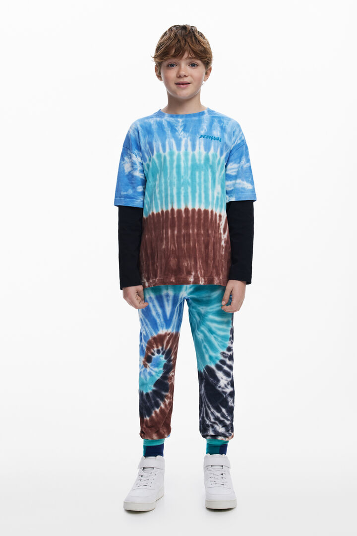 Majica z učinkom slojevanja Tie-Dye