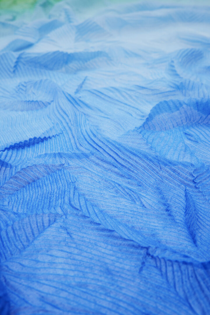 Rectangular pleated dégradé foulard | Desigual