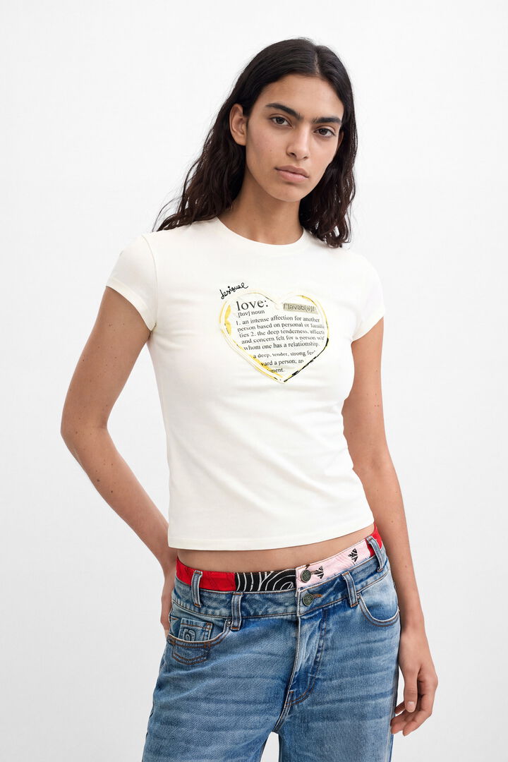T-shirt With Message Print
