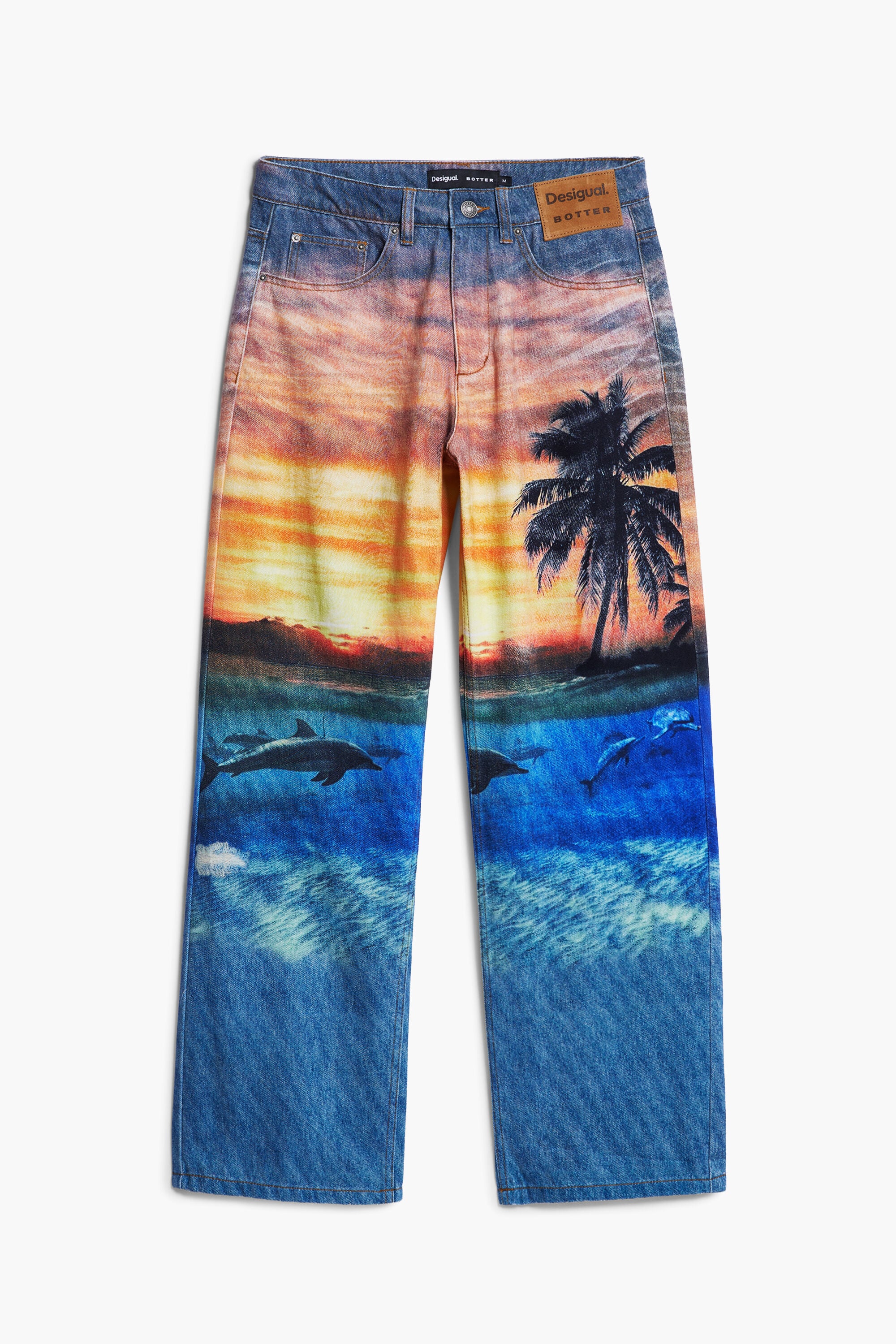Desigual, Pantalón vaquero atardecer, Algodon, Azul
