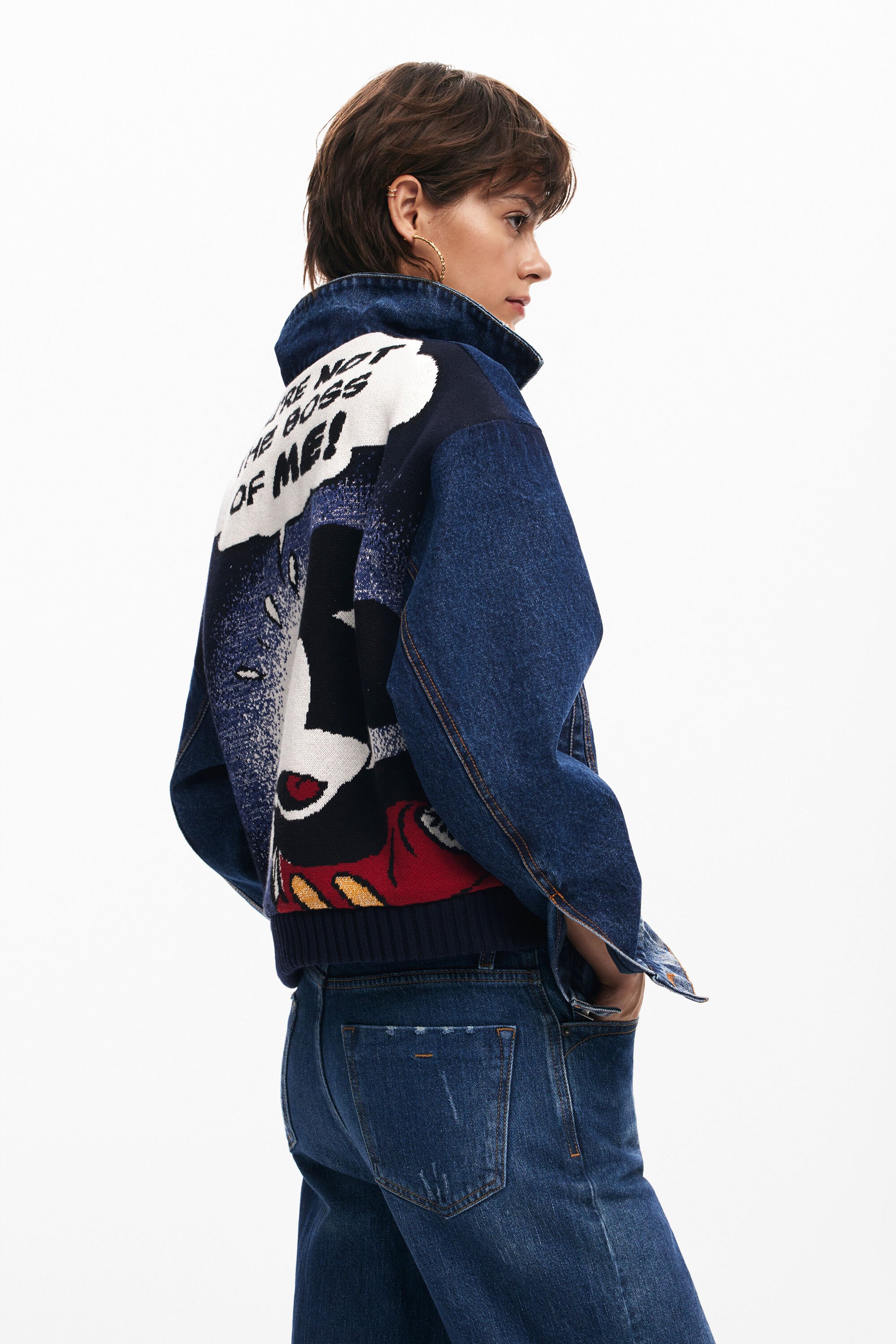 Veste en jean desigual mickey 2025