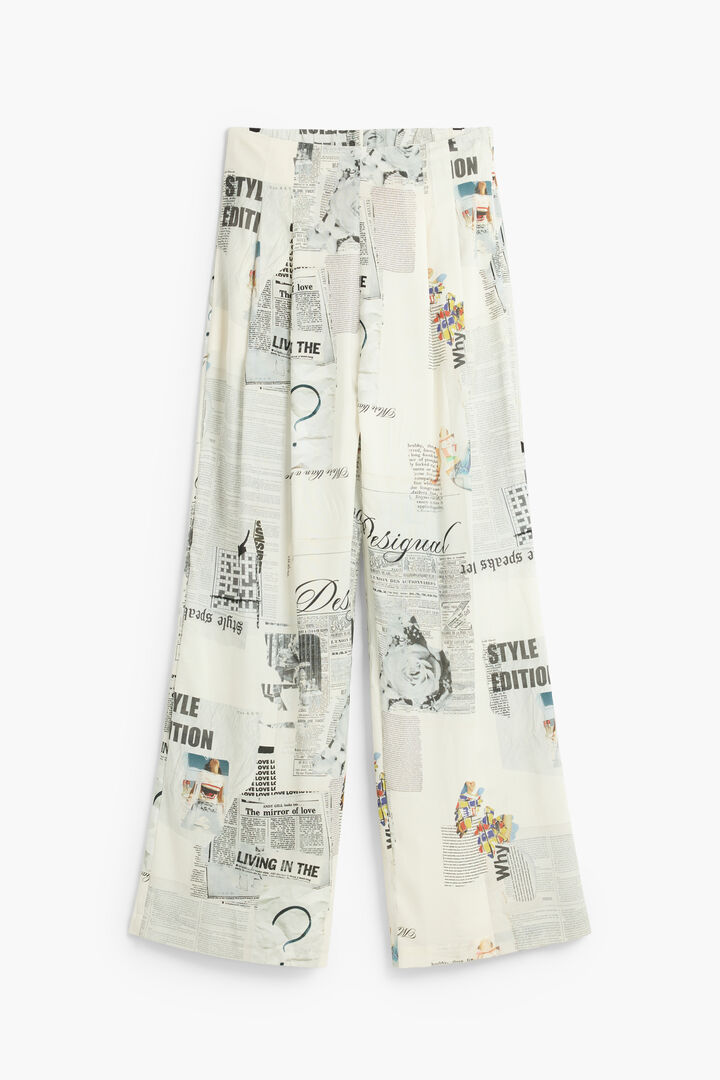 cal&ccedil;a estampada perna larga