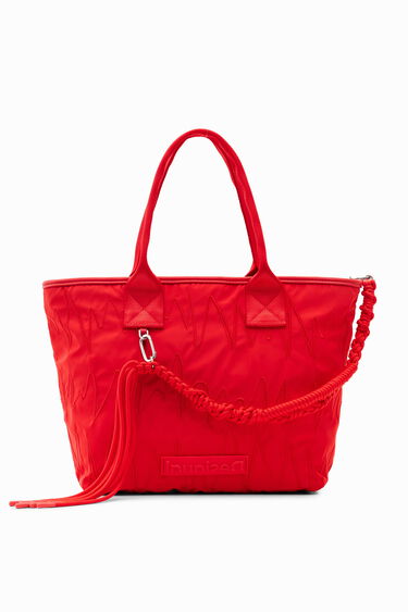 Bolso shopper grande bordados | Desigual